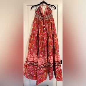 Free People Vibrant Floral Maxi Skirt